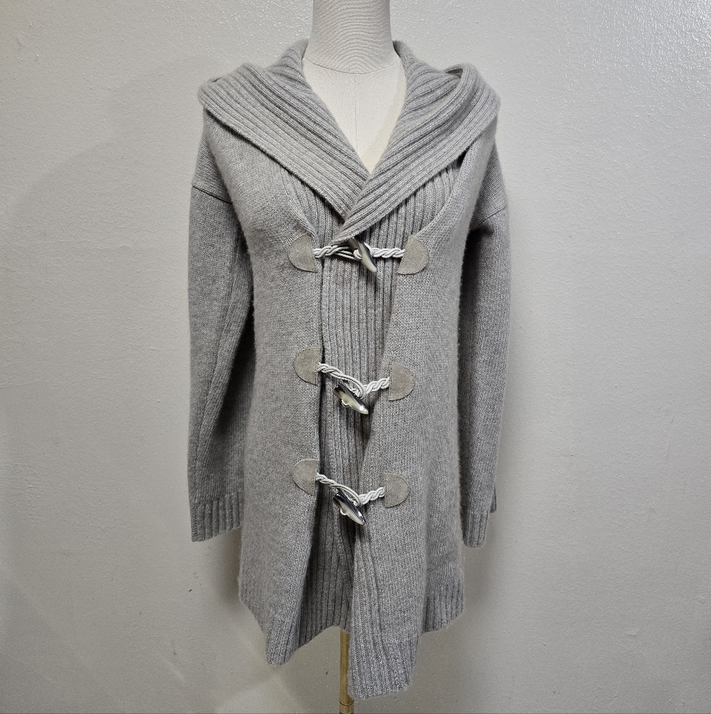 Ralph Lauren Black Label Wool Cashmere Hooded Cardigan Sweater Size Small
